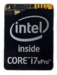 Intel I7 Logo - INTEL CORE i7 vPRO HASWELL BLACK STICKER LOGO AUFKLEBER 16x21mm 92
