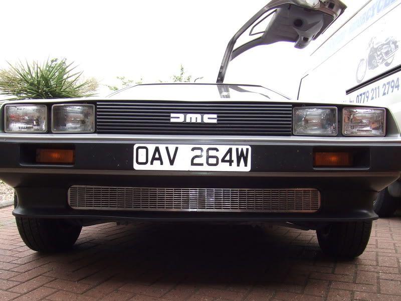 DeLorean Grill Logo - The DeLorean Owners Club UK Forum - Stainless Steel Front & Engine ...