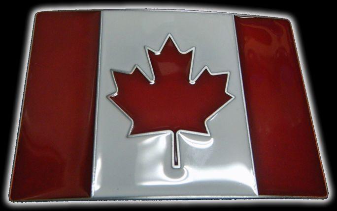 Red White Maple Leaf Logo - CANADA FLAG DESIGN RED AND WHITE MAPLE LEAF BELT BUCKLE - $14.95 ...