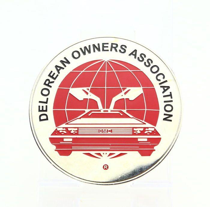 DeLorean Grill Logo - Delorean Grill Badge - Delorean Owners Association - Catawiki