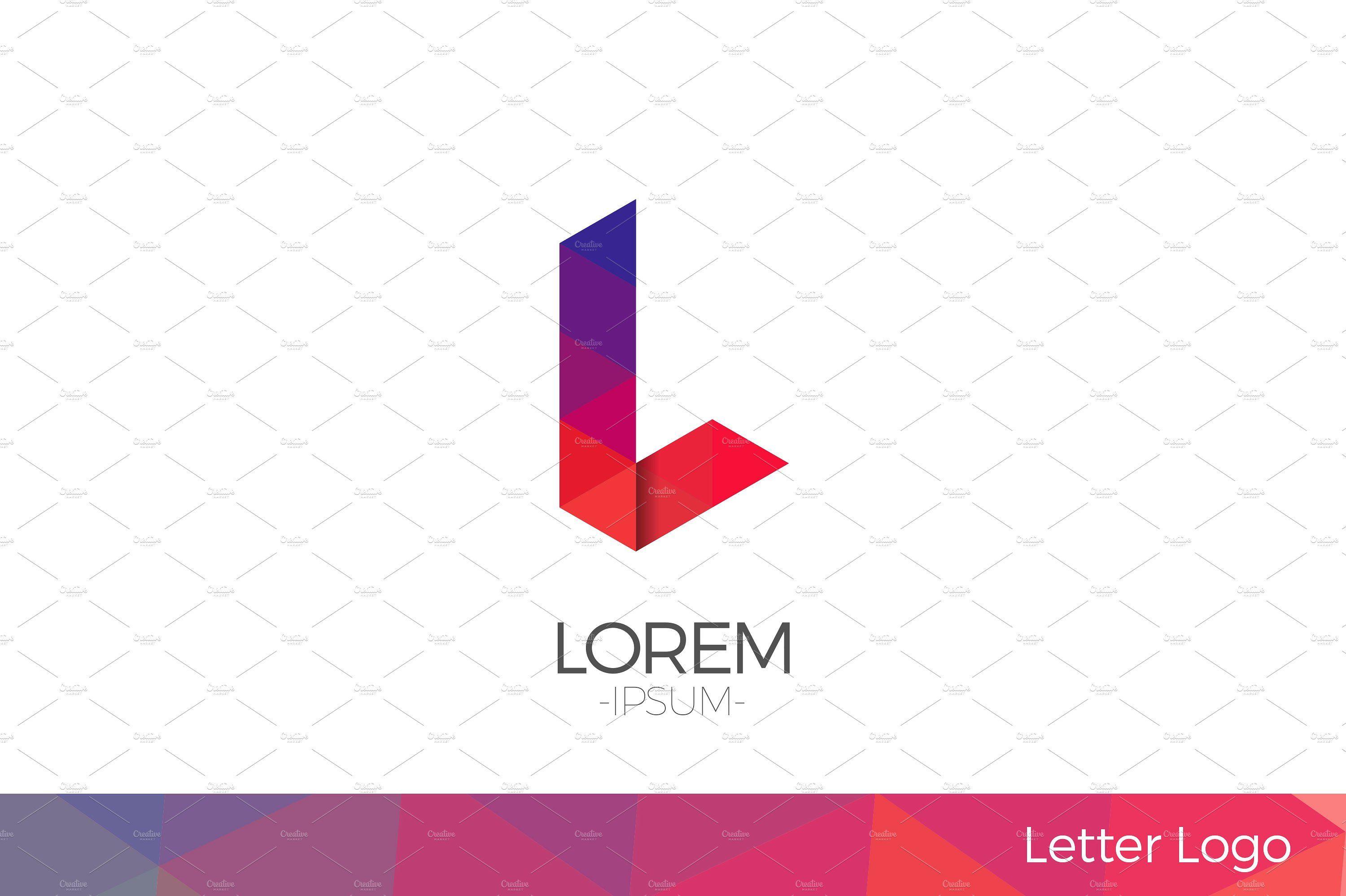 Letter L Logo - Letter L Vector Origami Logo icon. ~ Logo Templates ~ Creative Market