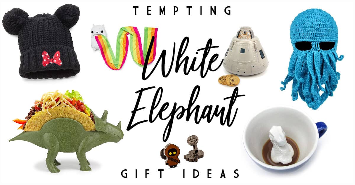 White Elephant and Globe Logo - 50 Trade-Provoking White Elephant Gift Ideas for Your 2019 Gift Exchange