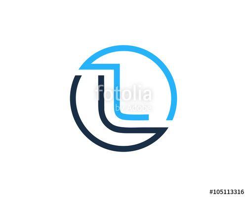 Letter L Logo - Letter L Lines Circle Logo