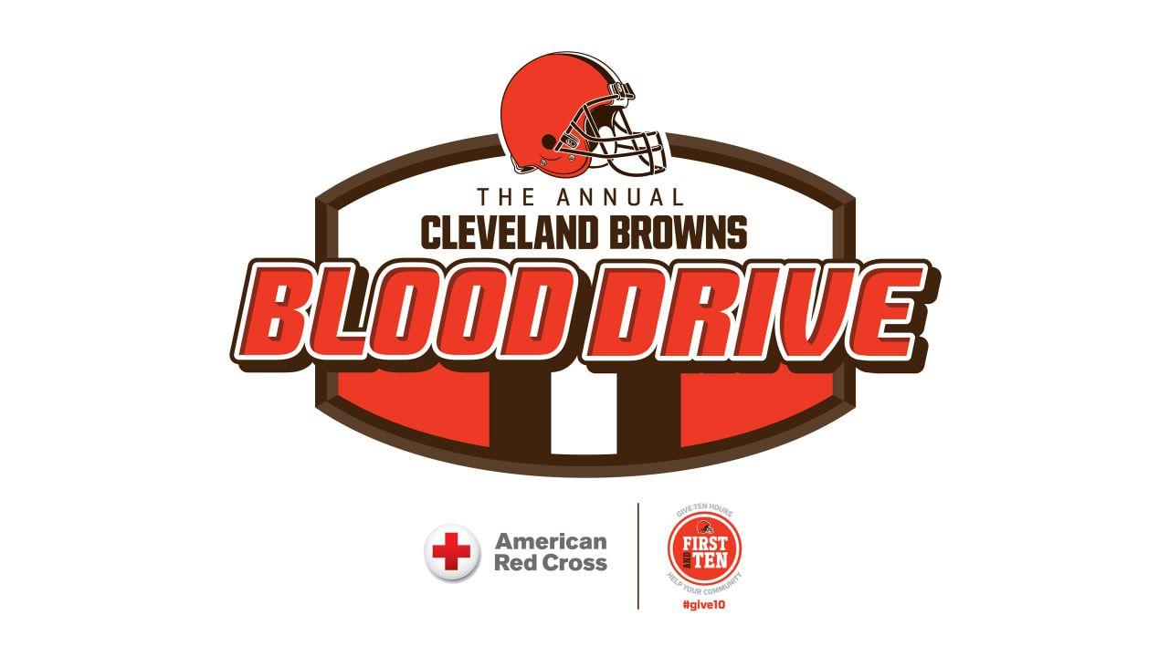Blood Drive Logo - Annual Cleveland Browns First and Ten Blood Drive to take place July 28