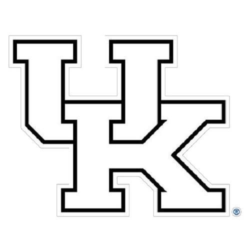 Kentucky Logo - Kentucky White UK Logo Decal (6)
