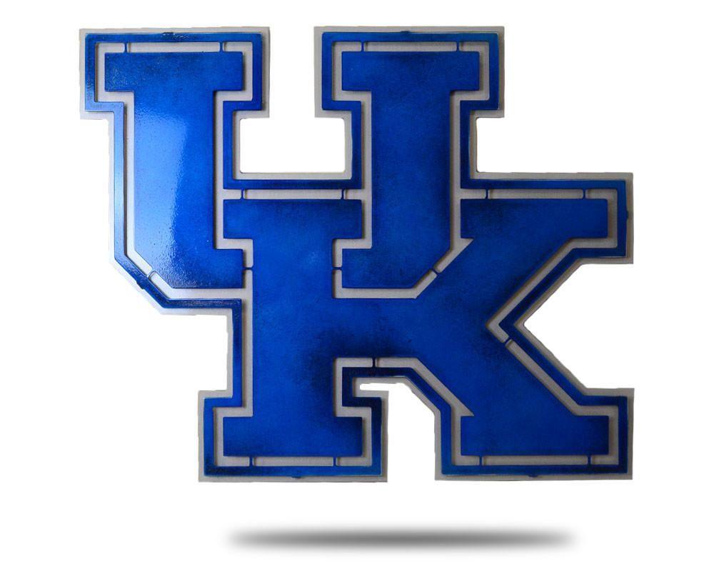 Kentucky Logo - University of Kentucky Stainless Steel Artwork - Hex Head Art