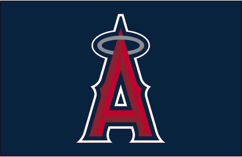 Anaheim Angels Logo - Anaheim Angels Batting Practice Logo - American League (AL) - Chris ...