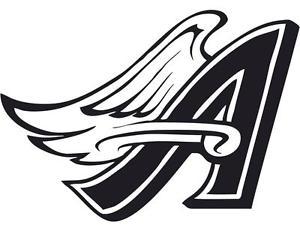 Anaheim Angels Logo - CA Angels of Anaheim LA Logo History 1997-2001 car Window vinyl ...