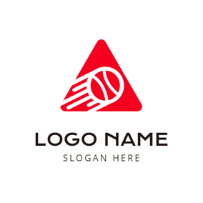 Red Triangular Sports Logo - Free Triangle Logo Designs. DesignEvo Logo Maker