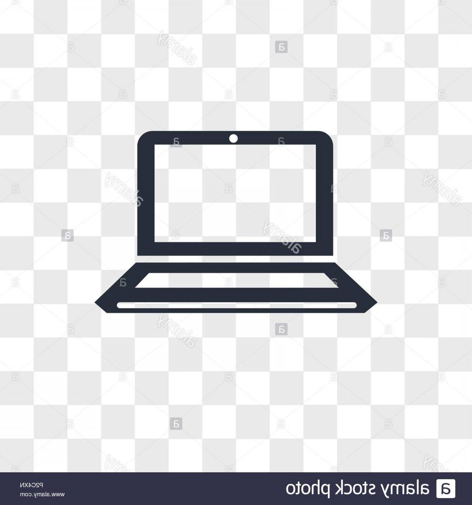 Laptop Logo - Laptop Computer Vector Icon Isolated On Transparent Background ...