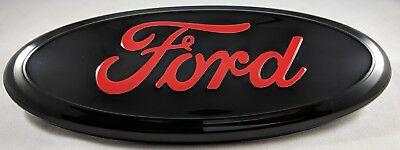 Glossy Red Oval Logo - Ford emblems