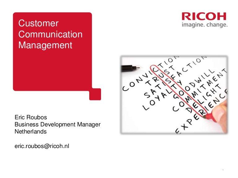 Ricoh Imagine Change Logo - Ricoh Customer Communication Management: invulling geven aan de big d
