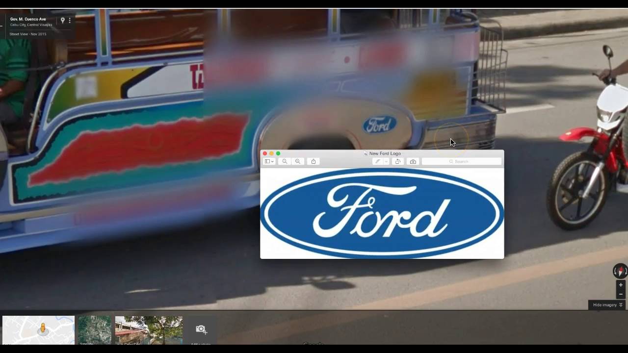 Original Ford Motor Company Logo - Original Ford logo found on Google Maps!