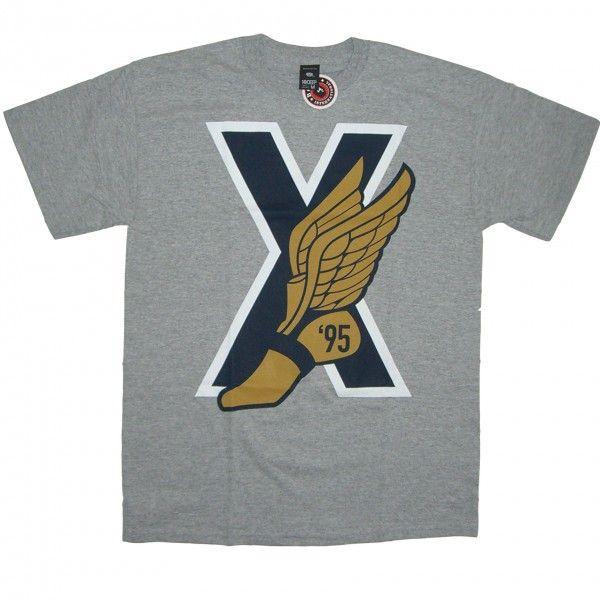 10 Deep X Logo - Deep 'Wild X Wing' T Shirt Grey