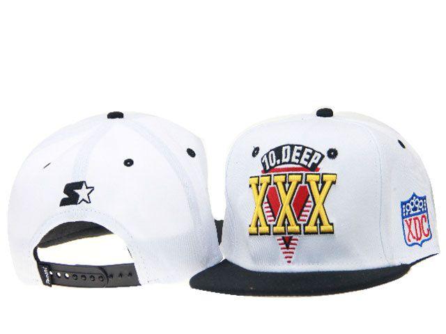 10 Deep X Logo - 10 Deep Triple X Starter White Snapbacks Caps Wholesale [10deep_03 ...