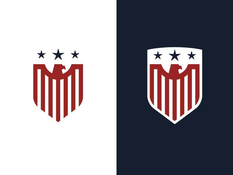 Soccer Crest Logo - USA Crest