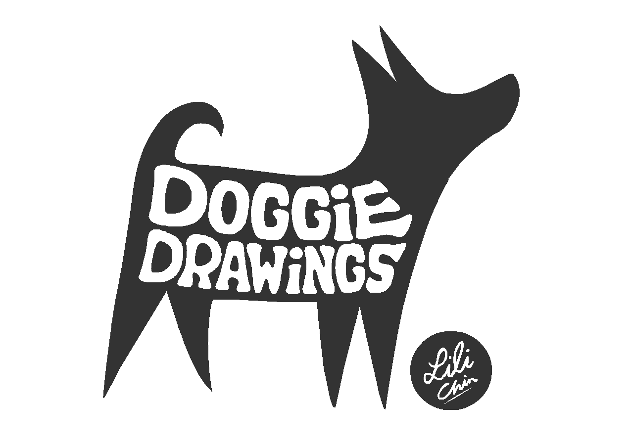 Dog Graphic Logo - Design & Illustration | Los Angeles | Doggie Drawings by Lili Chinnel