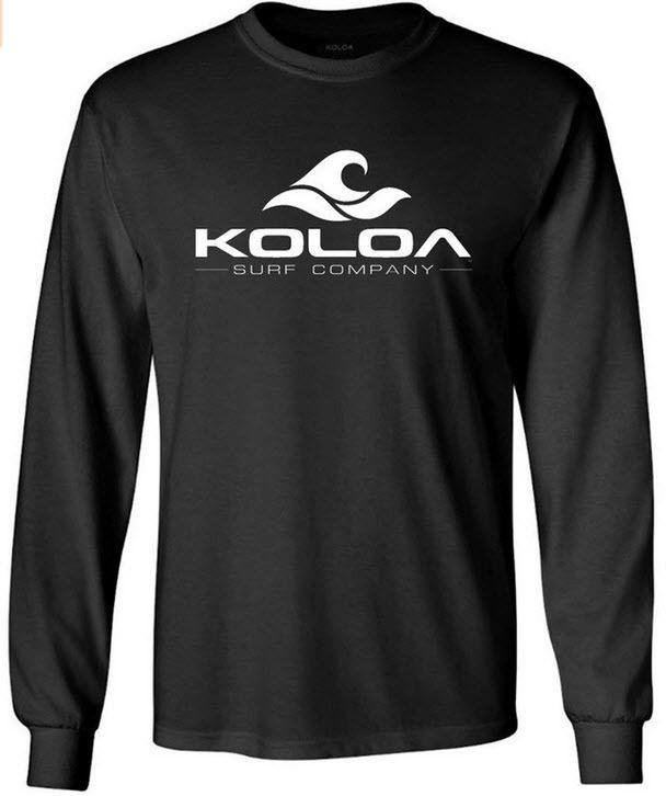 Wave Surf Company Logo - Koloa Surf Co. Wave Logo Long Sleeve T-Shirt - JOESUSA.COM