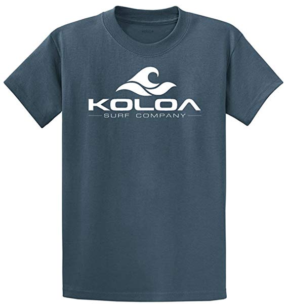 Wave Surf Company Logo - Amazon.com: Joe's USA Koloa Surf Co(tm) Classic Wave Logo Cotton T ...