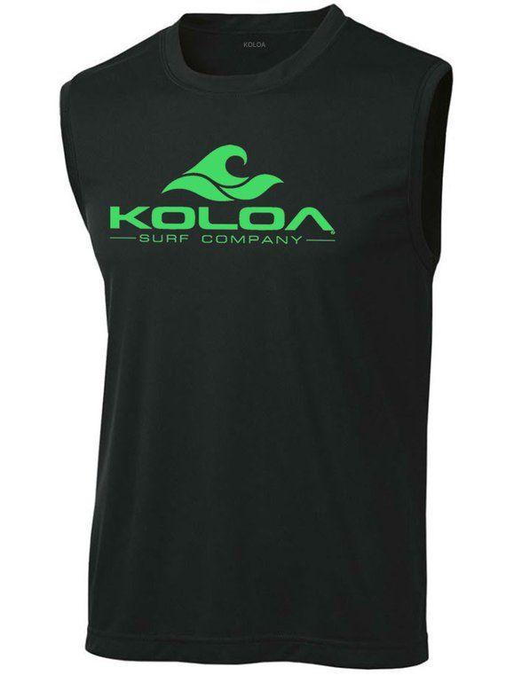 Wave Surf Company Logo - Koloa Surf Co Classic Wave Logo Moisture Wicking Sleeveless | Etsy