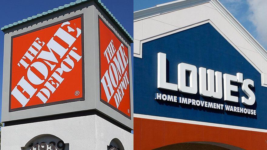 Lowes Depot Logo - Home Depot vs. Lowe's