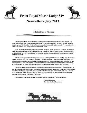 Virginia Moose Logo - INSTALLING OFFICER - the Virginia Moose Association