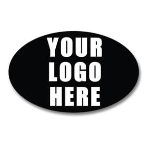 Oval Company Logo - OVAL PERSONALISED BUSINESS COMPANY NAME LOGO LABELS STICKERS THANK