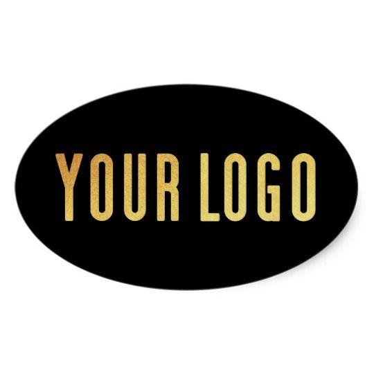 Oval Company Logo - Promotional Your Company or Event Logo B Oval Sticker | Zazzle.co.uk