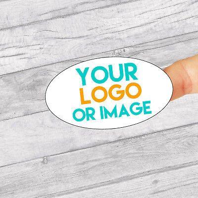 Oval Company Logo - OVAL PERSONALISED BUSINESS Company Name Logo Labels Stickers Thank ...