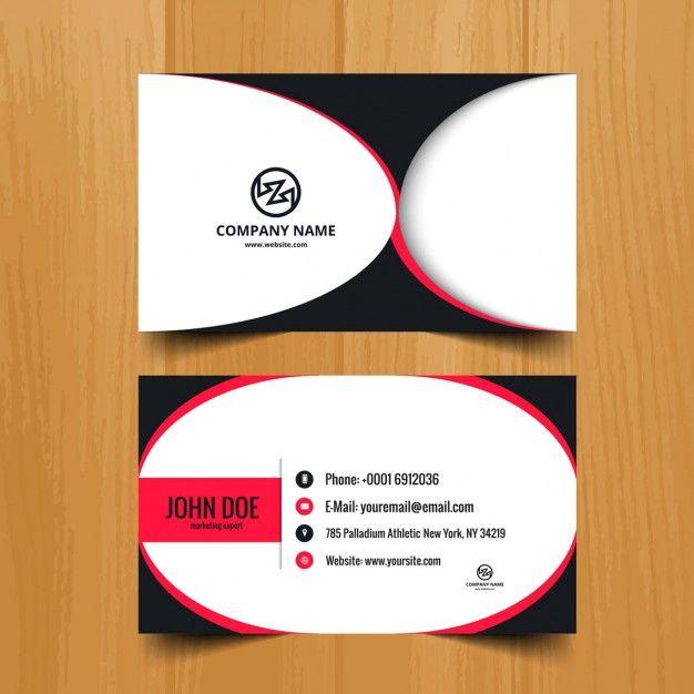 Oval Company Logo - Modern business card with oval shapes Vector | Free Download