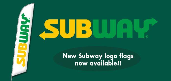 New Subway Logo - New Subway Logo Feather Flags | Advertising for Subway Franchise