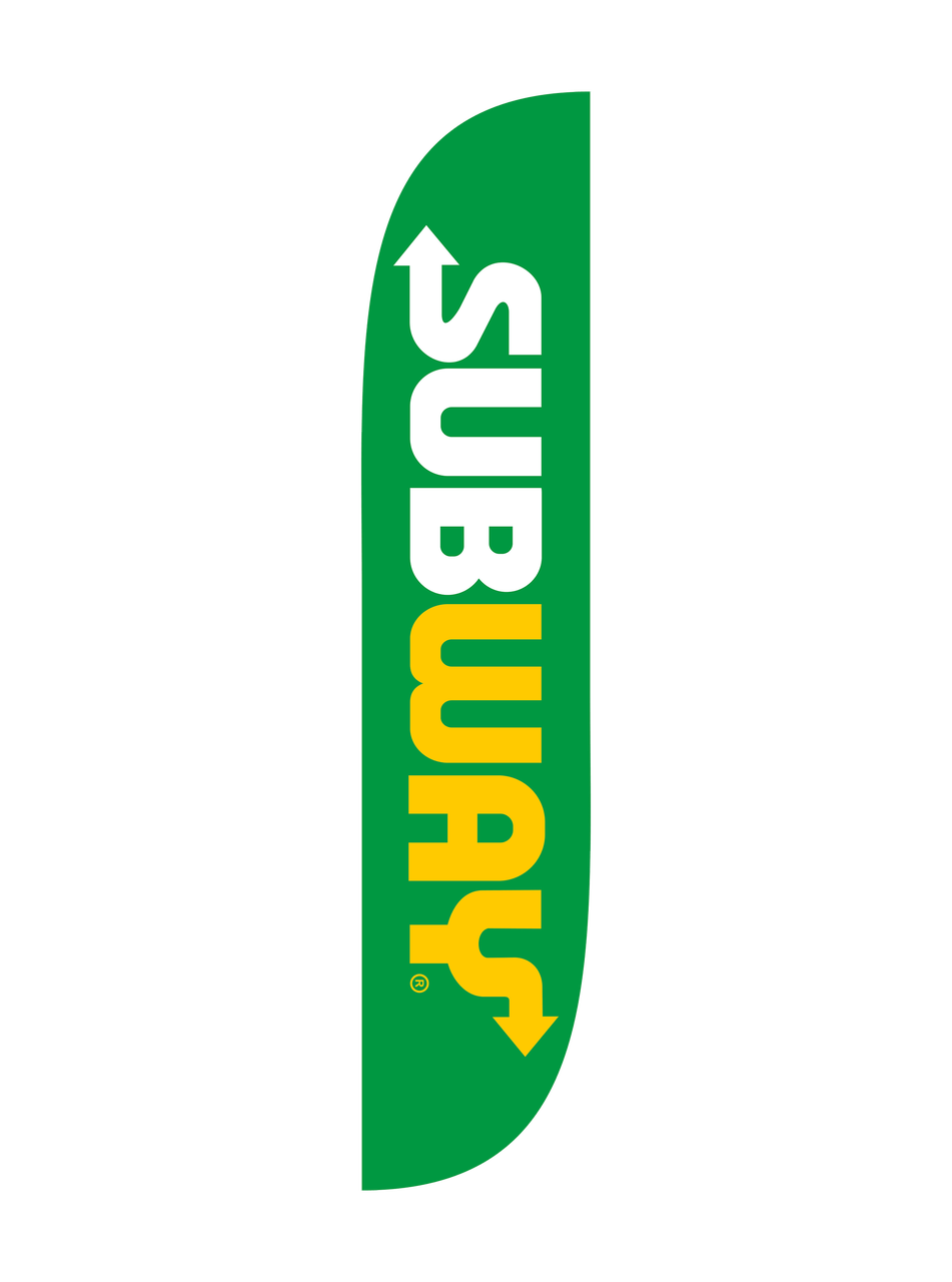 New Subway Logo - Subway Feather Flag Green New Logo