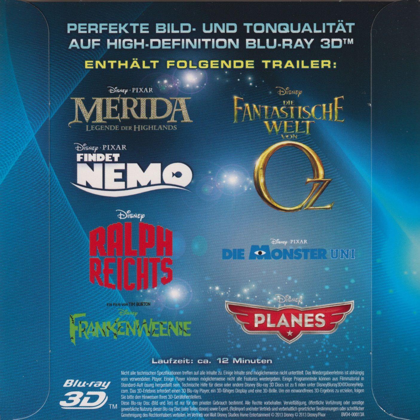 Disney Blu-ray Logo - Disney Blu Ray 3D Demo Disc 2013