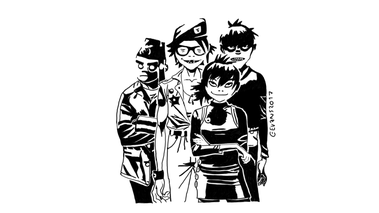 Gorillaz Black and White Logo - Wild Gorillaz! – Thought Candy