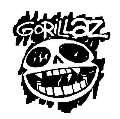 Gorillaz Black and White Logo - fotos de el logo de gorillaz tumblr - Buscar con Google