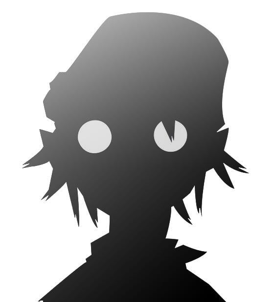 Gorillaz Black and White Logo - Empty 2D (Modified Gorillaz Art) : gorillaz