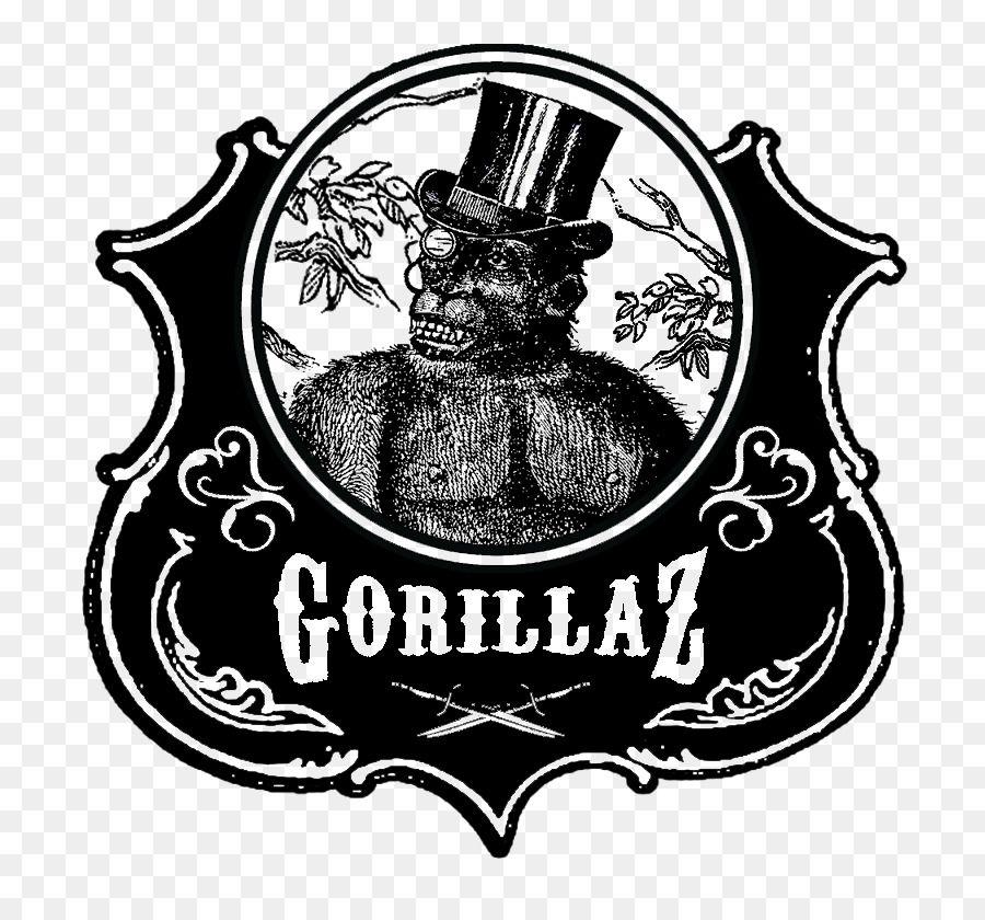 Gorillaz Black and White Logo - Logo Gknation Gorillaz Moneywaster - design png download - 801*825 ...