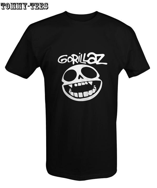 Gorillaz Black and White Logo - GORILLAZ M LOGO 1 T -SHIRT WHITE/RE (end 3/31/2020 12:00 AM)