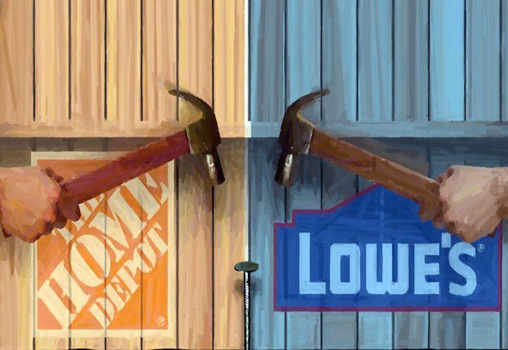 Lowes Depot Logo - Home Depot v Lowes, battle of the hardware stores
