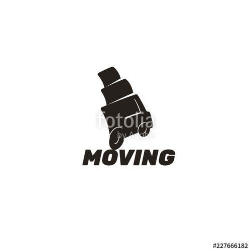 Moving Truck Logo - Moving truck logo. Home relocation, stuff transportation, freight