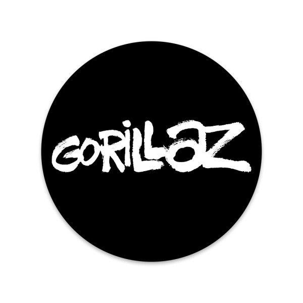 Gorillaz Black and White Logo - The Now Now Slipmat
