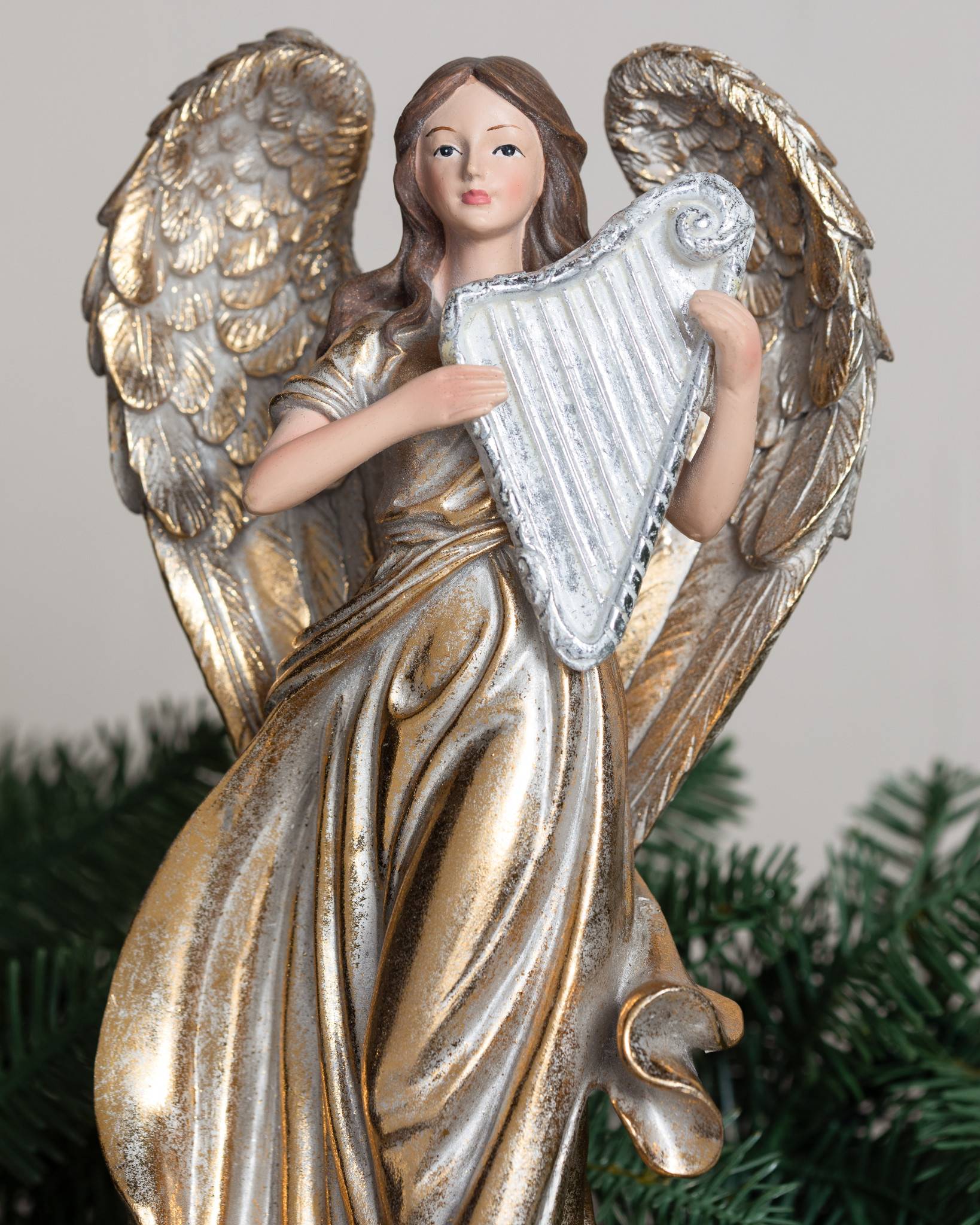 Angel with Harp Logo - Christmas Angel Stocking Holder