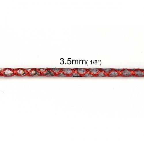 3 Red Rhombus Logo - Worldwide Free Shipping PU Leather Jewelry Cord Rope Red Rhombus