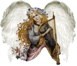 Angel with Harp Logo - Sacred Harps On Coastal Connection | WFIT