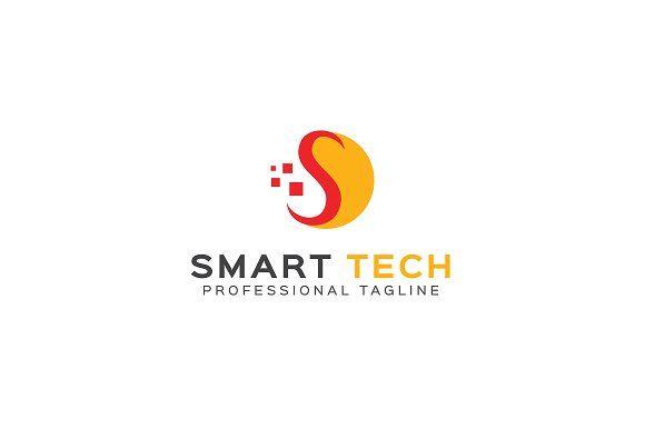 Orange Tech Logo - Smart Tech Logo Template ~ Logo Templates ~ Creative Market