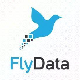 Flying Bird Logo - Flying Bird Logo Designs with pixels behind it For Sale on Stock ...