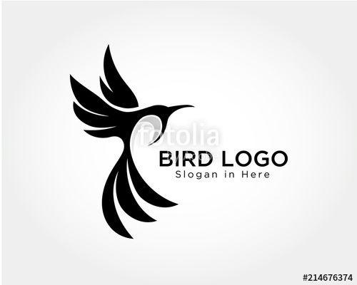 Flying Bird Logo - elegant Flying bird art logo