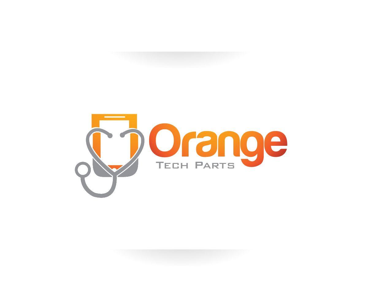 Orange Tech Logo - Cell Phone Logo Design for Orange Tech Parts by ErrAr | Design #5265365