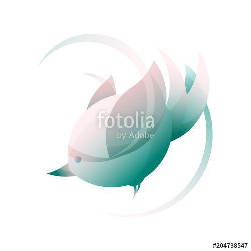 Flying Bird Logo - Flying bird logo design abstract vector template. Logotype concept ...