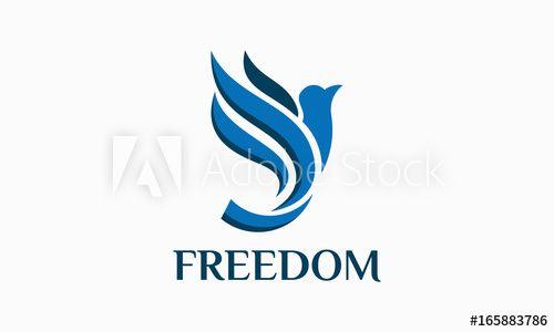 Flying Bird Logo - Freedom Flying Bird Logo, Dove Logo template designs - Buy this ...